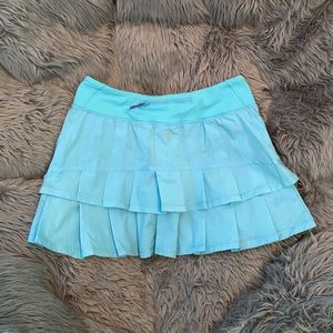 Lululemon Ivivva (kids) blue skirt (built in shorts), size kids 14